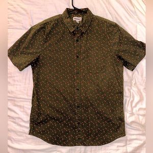 Abound Button Up short sleeve stylish shirt Size M
